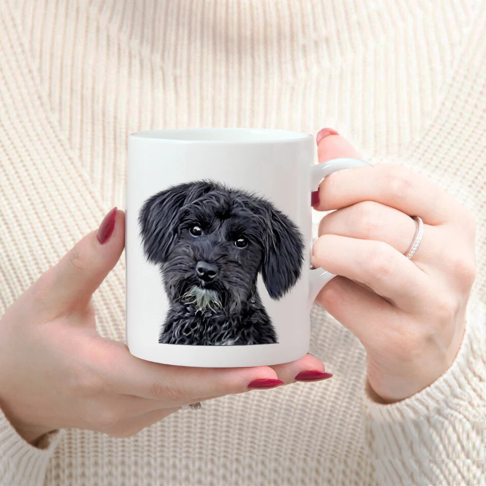 Personalized pet photo mug custom dog and cat lover gift