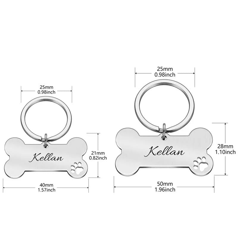 Personalized Engraved Bone Pet ID Tag - product image 6