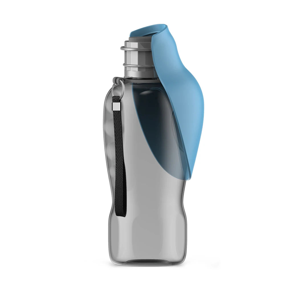 Portable dog travel water bottle 27 fl oz 800 ml with drinking dispenser