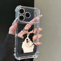 Personalized pet photo phone case for iPhone custom dog or cat case