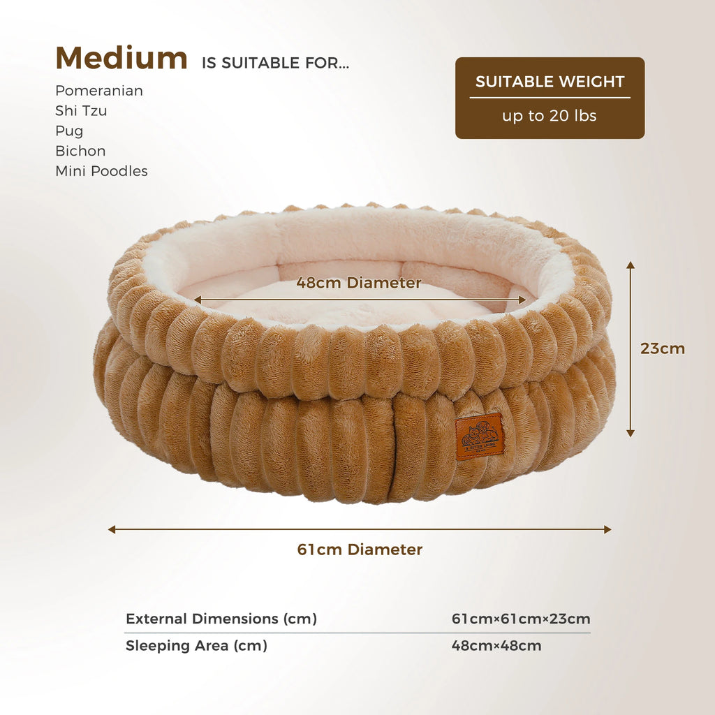 Cozy Round Pet Bed with Non-Slip Base - product image 6