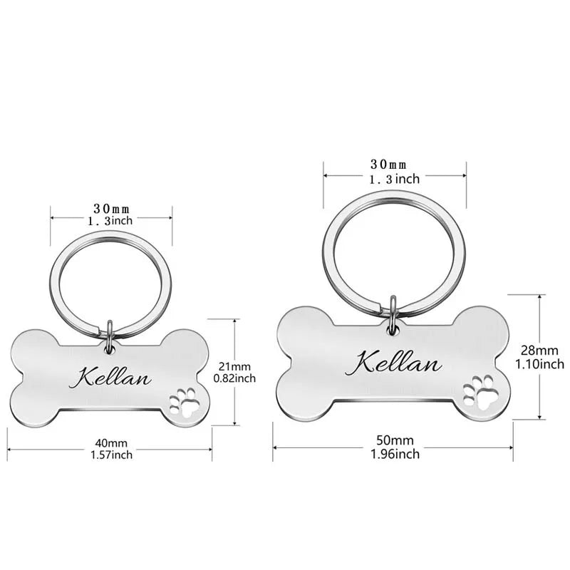 Personalized Engraved Bone Pet ID Tag - product image 8