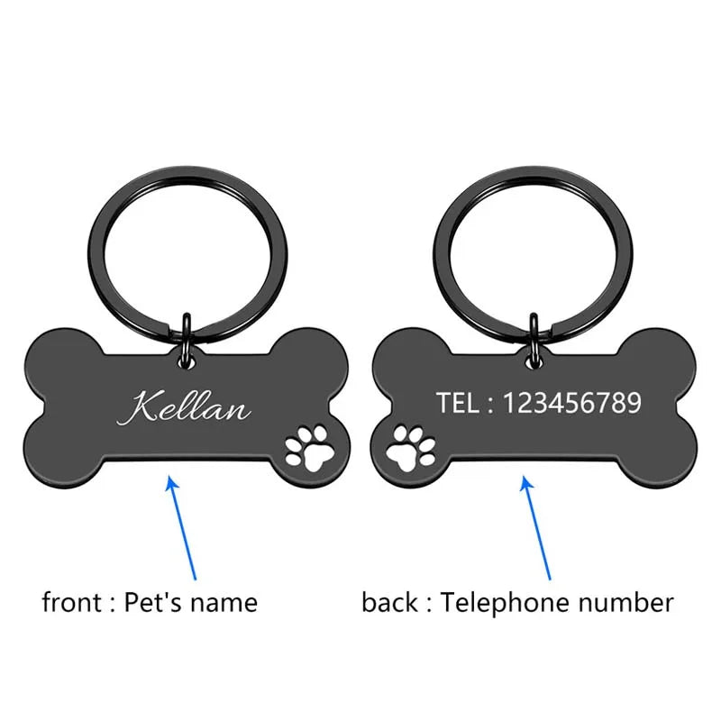 Personalized Engraved Bone Pet ID Tag - product image 14