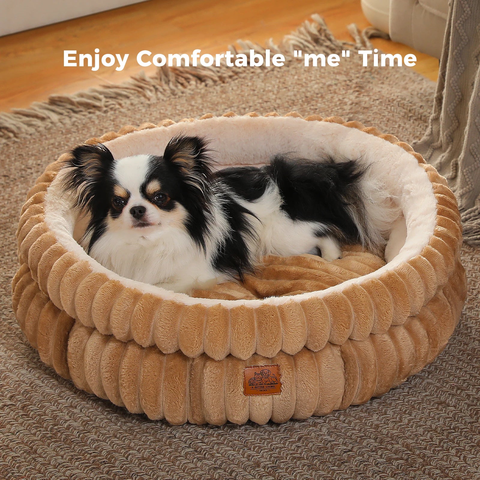 Cozy Round Pet Bed with Non-Slip Base - product image 12