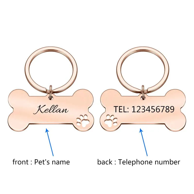 Personalized Engraved Bone Pet ID Tag - product image 17