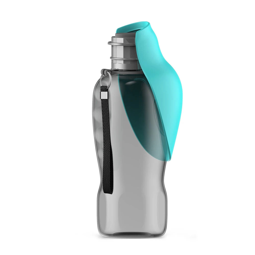 Portable dog travel water bottle 27 fl oz 800 ml with drinking dispenser