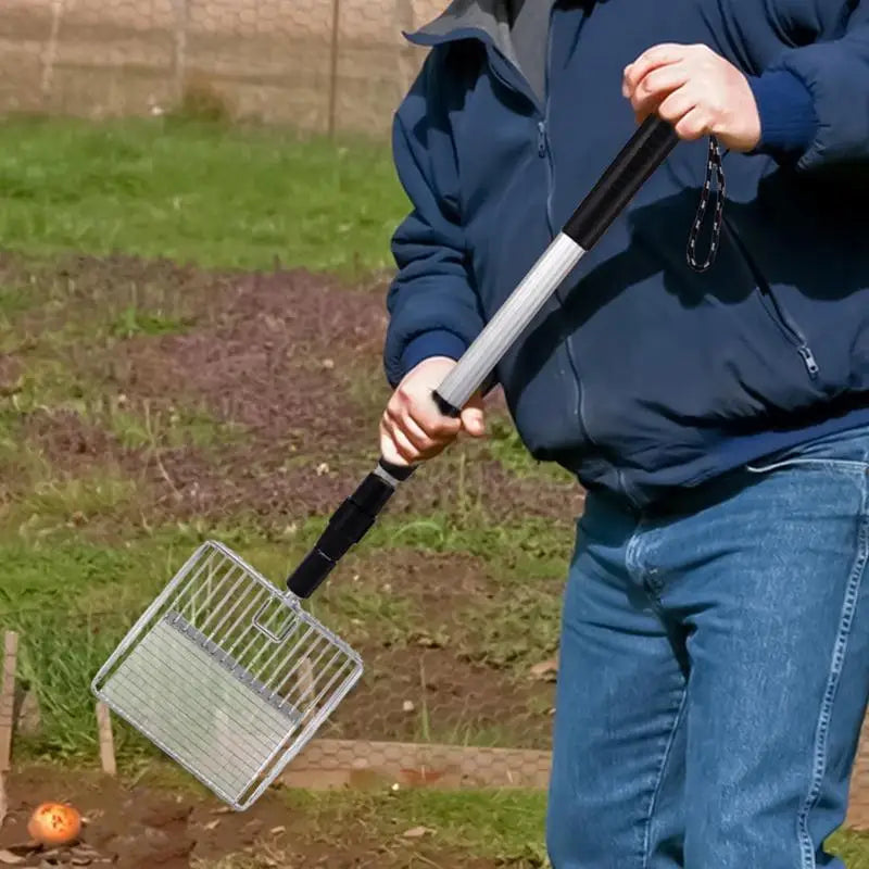 Extendable Chicken Coop Sifting Rake - product image 2