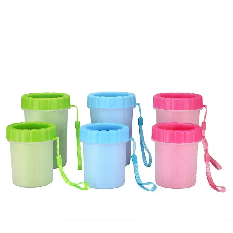 Dog paw cleaner cup portable paw washer for muddy paws after walks