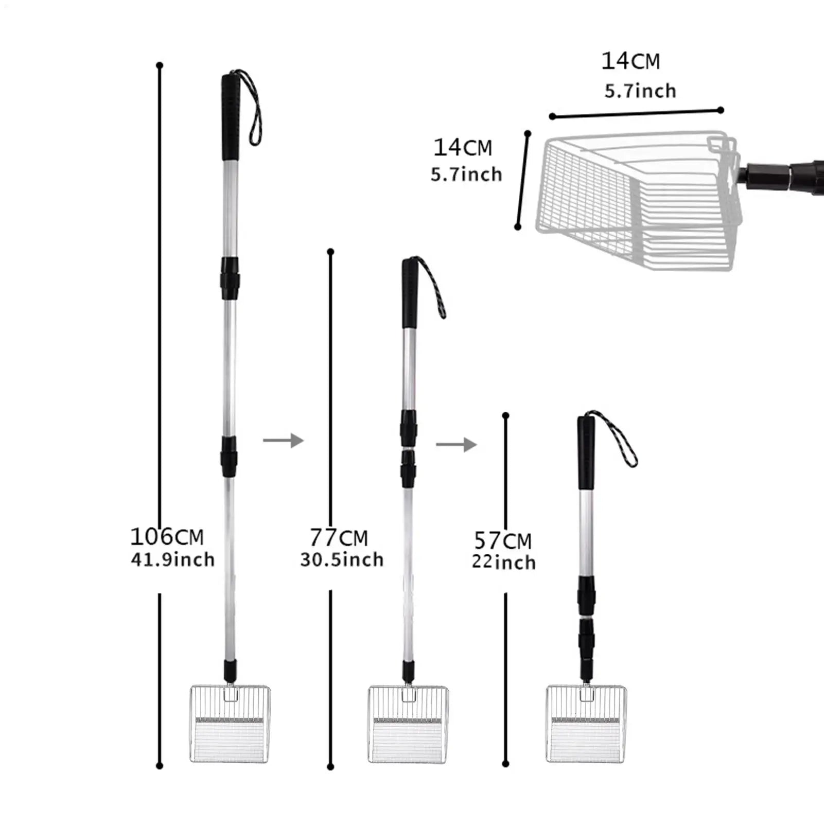 Extendable Chicken Coop Cleaning Scoop - product image 2