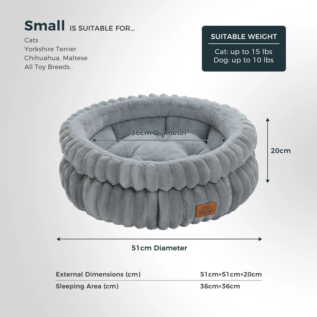 Cozy Round Pet Bed with Non-Slip Base - product image 5