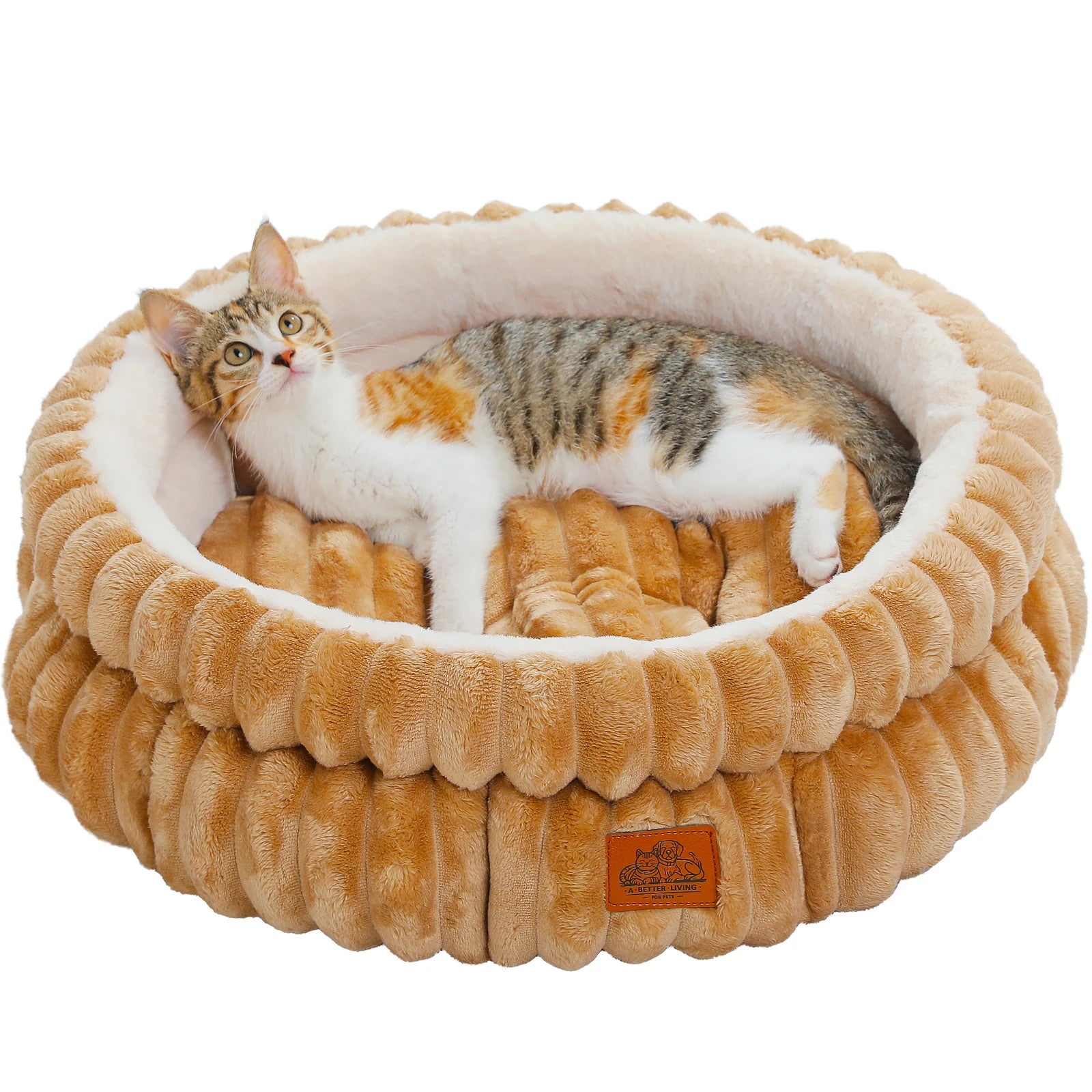 Cozy Round Pet Bed with Non-Slip Base - product image 17