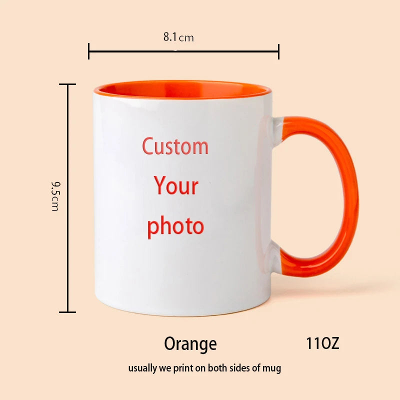 Personalized pet photo mug custom dog and cat lover gift