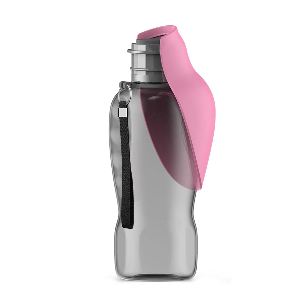 Portable dog travel water bottle 27 fl oz 800 ml with drinking dispenser