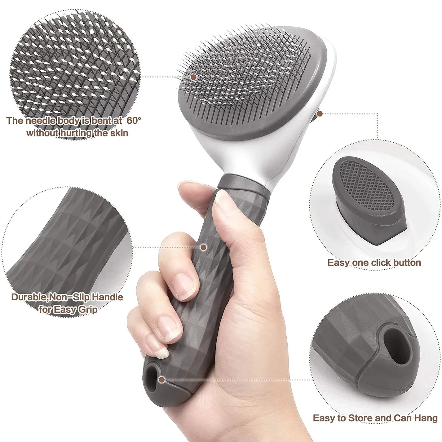 Self-Cleaning Pet Slicker Brush - product image 11