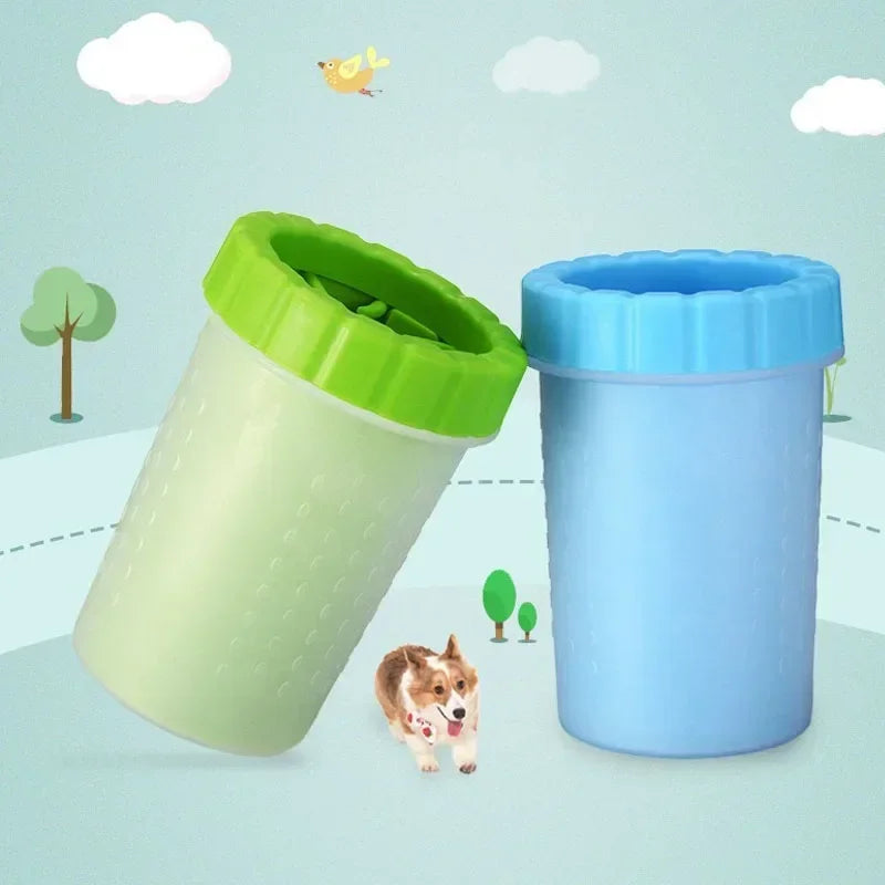 Dog paw cleaner cup portable paw washer for muddy paws after walks