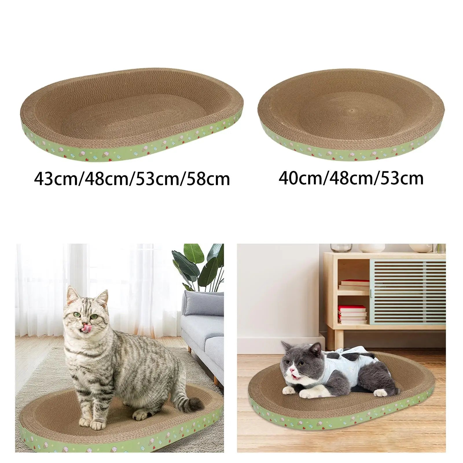 Cardboard Cat Scratcher Bed - product image 1