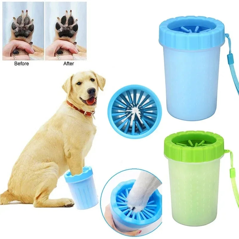Dog paw cleaner cup portable paw washer for muddy paws after walks