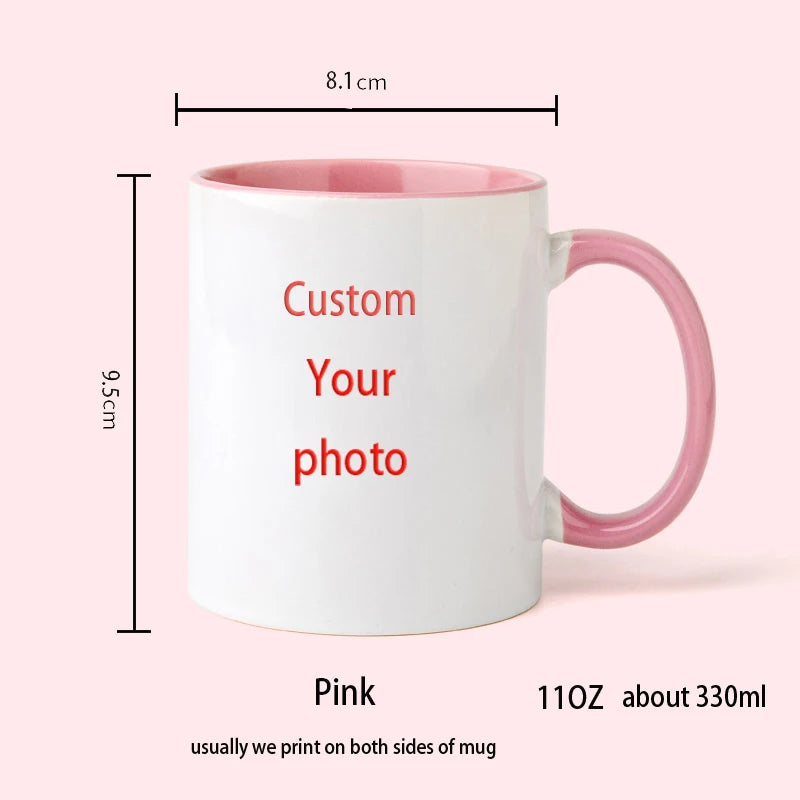 Personalized pet photo mug custom dog and cat lover gift