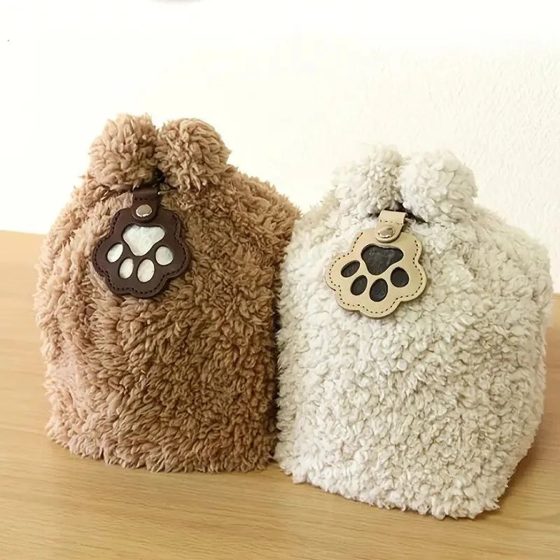 Pet fur keepsake keychain dog and cat paw print locket memorial gift