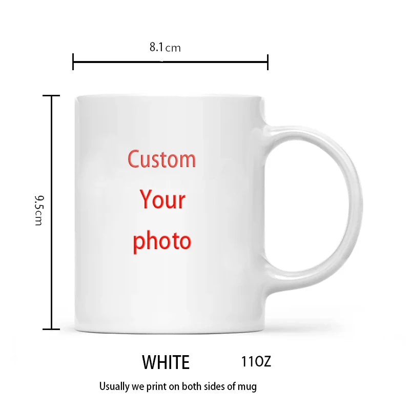 Personalized pet photo mug custom dog and cat lover gift
