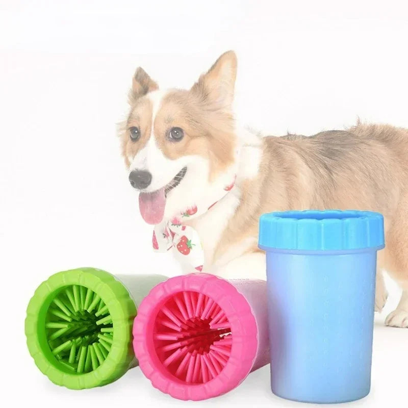 Dog paw cleaner cup portable paw washer for muddy paws after walks