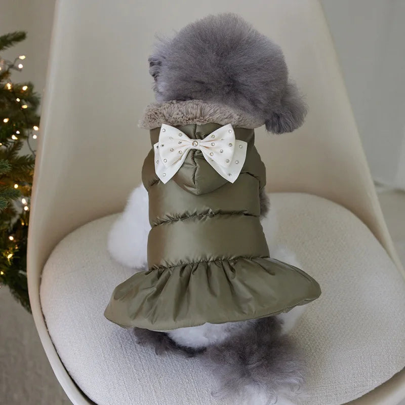 Bow-Detail Winter Dog Coat - product image 7