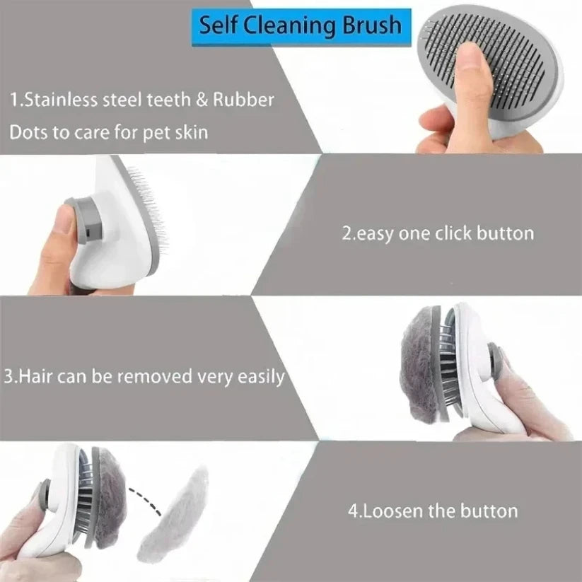 Self-Cleaning Pet Slicker Brush - product image 6