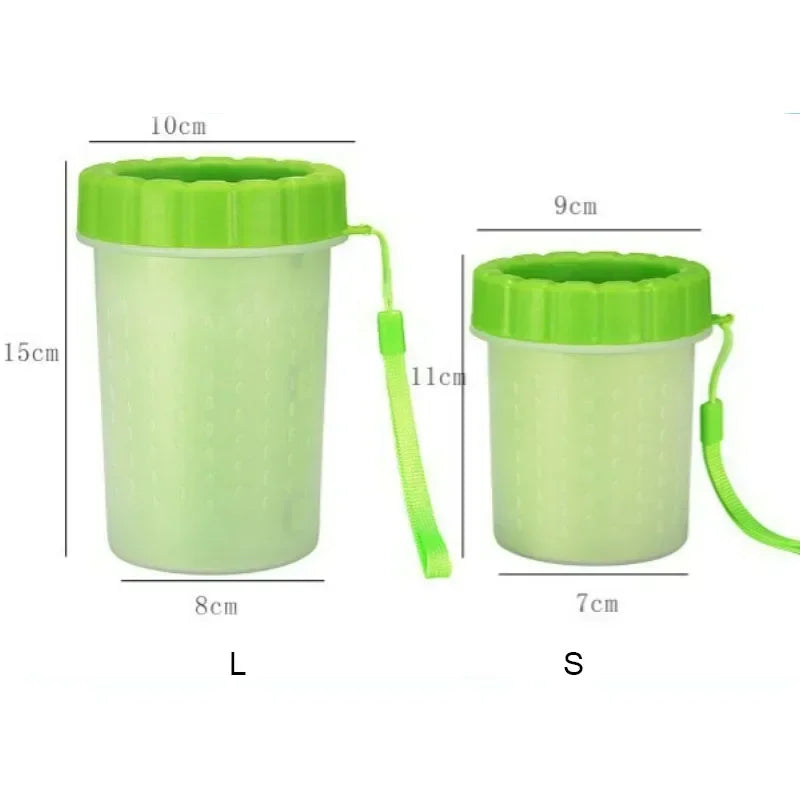 Dog paw cleaner cup portable paw washer for muddy paws after walks