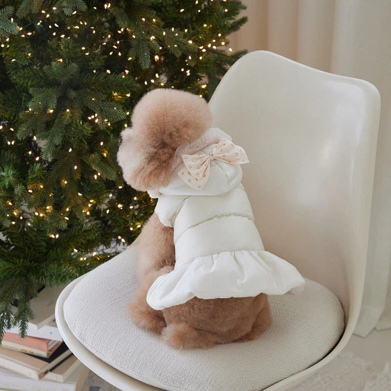 Bow-Detail Winter Dog Coat - product image 1