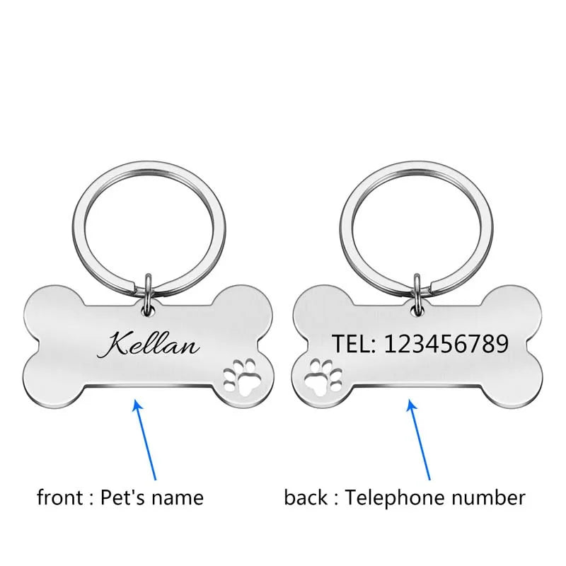 Personalized Engraved Bone Pet ID Tag - product image 16