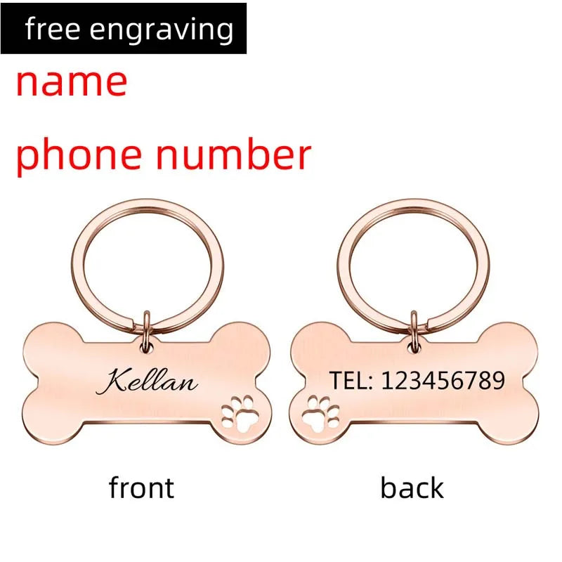 Personalized Engraved Bone Pet ID Tag - product image 5