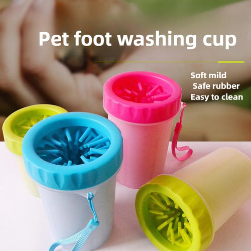 Dog paw cleaner cup portable paw washer for muddy paws after walks
