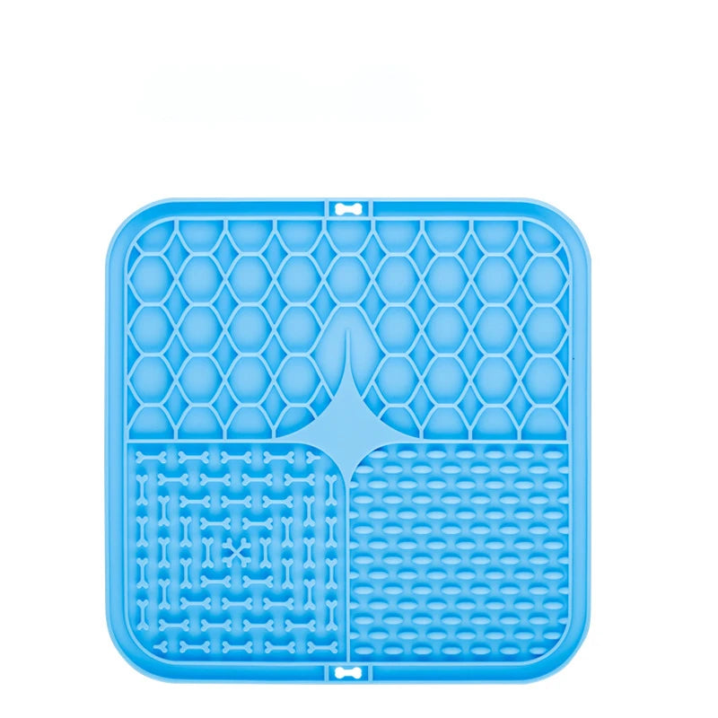 Silicone dog lick mat slow feeder treat mat for grooming and bath time