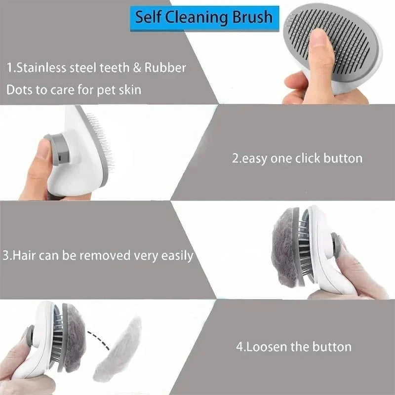 Self-Cleaning Pet Slicker Brush - product image 14