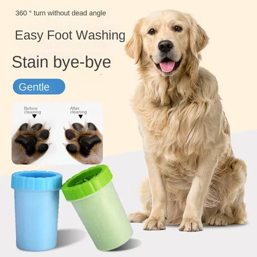 Dog paw cleaner cup portable paw washer for muddy paws after walks